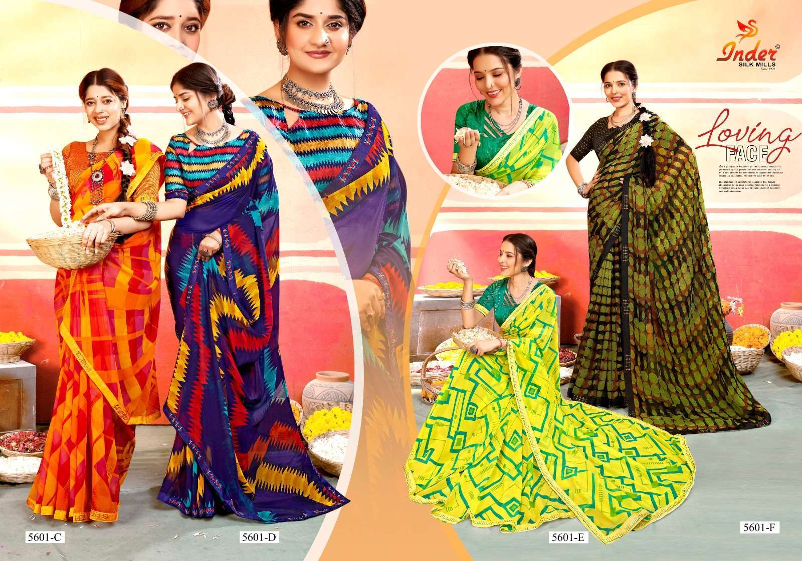 Shanya Inder Silk Printed Saree Wholesale catalog