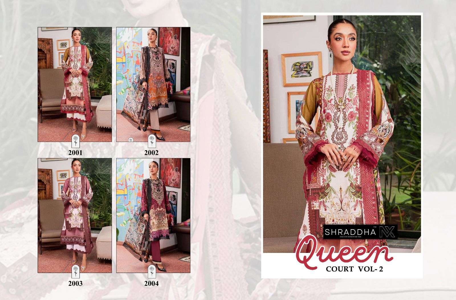 SHARADDHA NX Queen court- vol-2 cotton Salwar Kameez Wholesale catalog