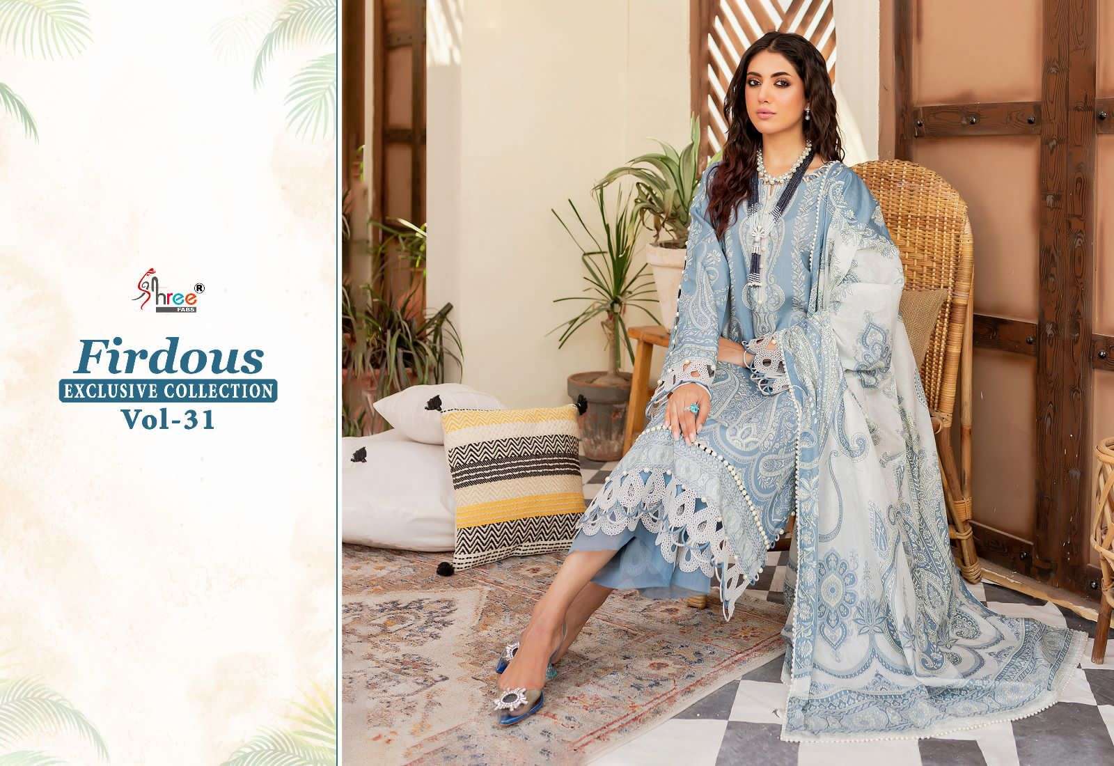 Shree Firdous Vol 31 Cotton Dupatta Pakistani Suits Wholesale catalog