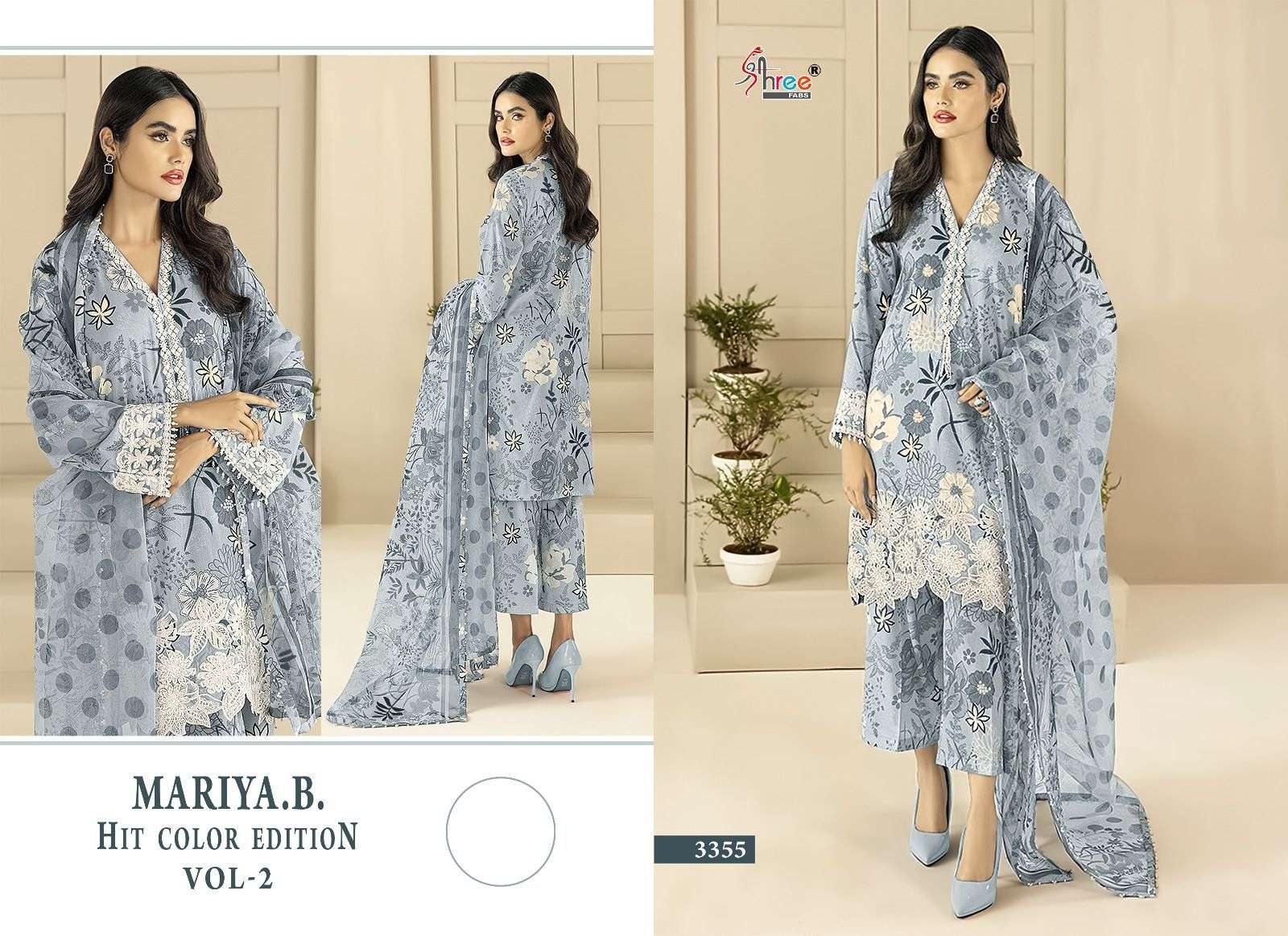 Shree Maria B Hit Vol 2 Chiffon Dupatta Pakistani Suits Wholesale catalog