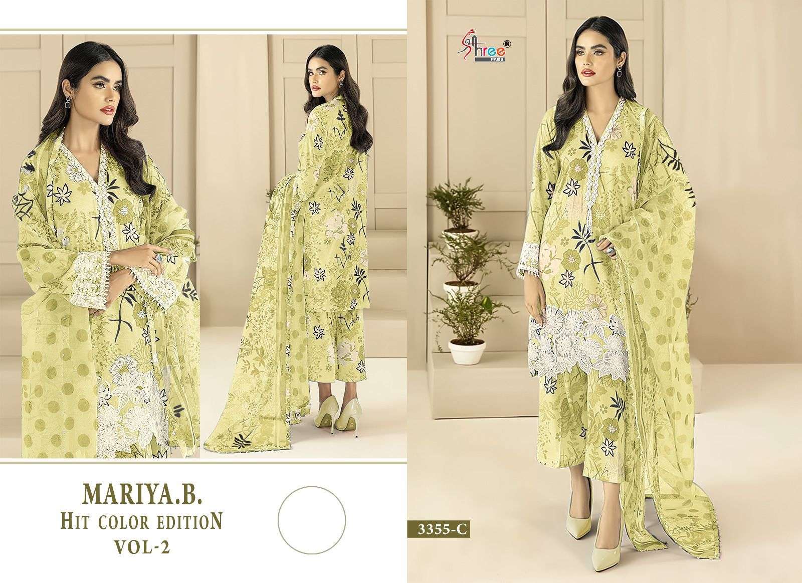 Shree Maria B Hit Vol 2 Chiffon Dupatta Pakistani Suits Wholesale catalog