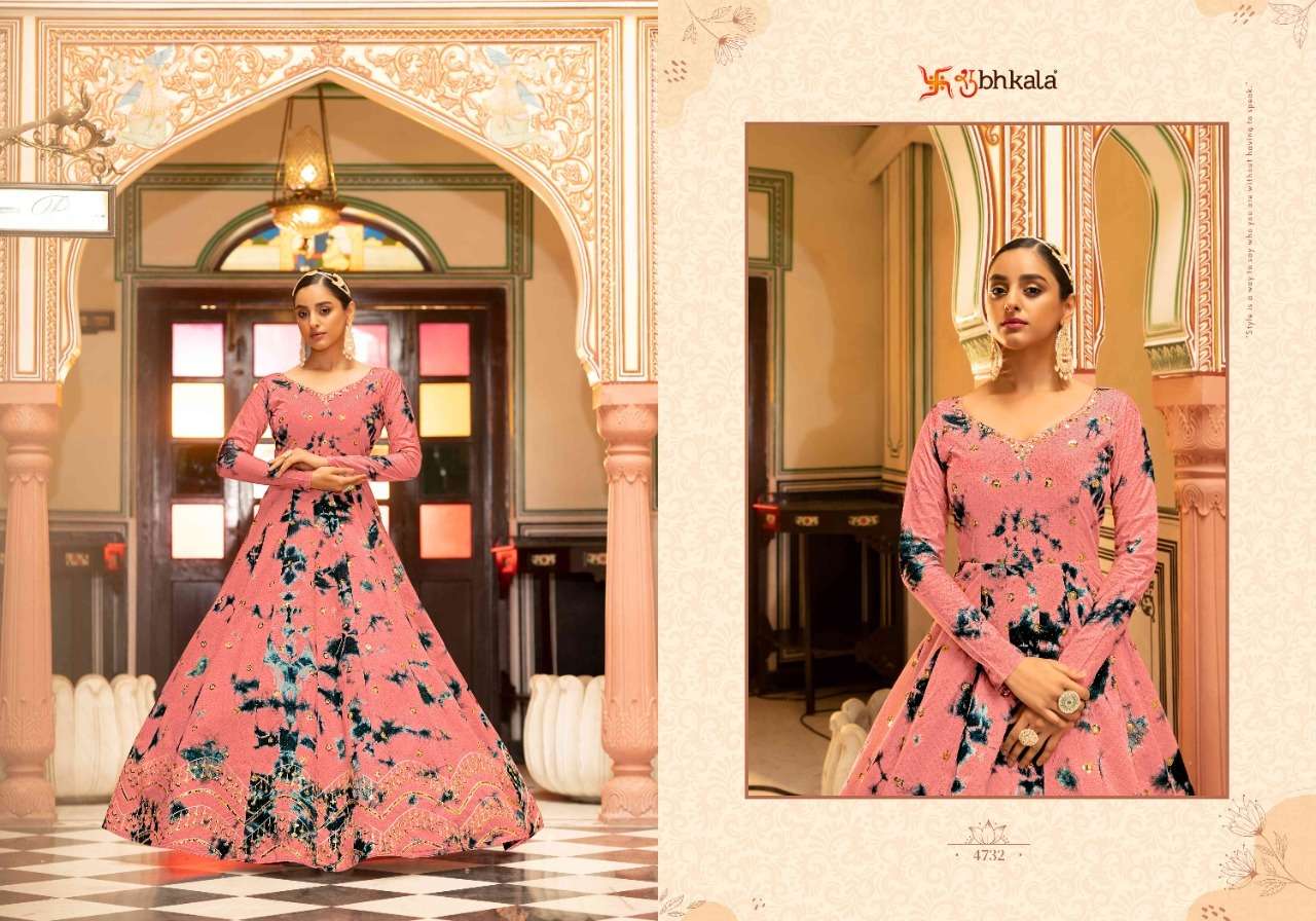 SHUBHKALA  FLORY VOL. 20 Printed Long Anarkali Gown Wholesale catalog