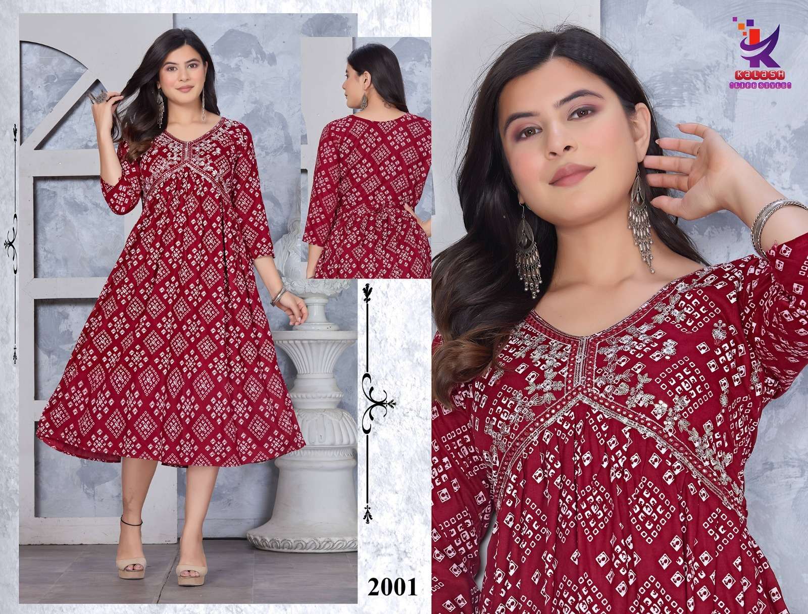 Silver Shines Aaliya cut Kurti Wholesale catalog