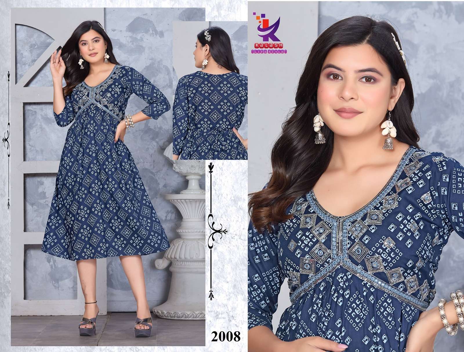 Silver Shines Aaliya cut Kurti Wholesale catalog