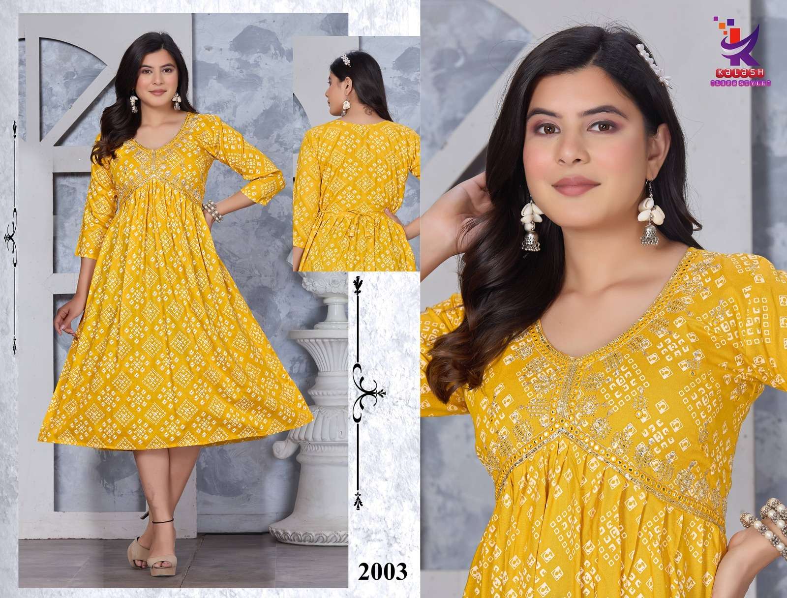 Silver Shines Aaliya cut Kurti Wholesale catalog