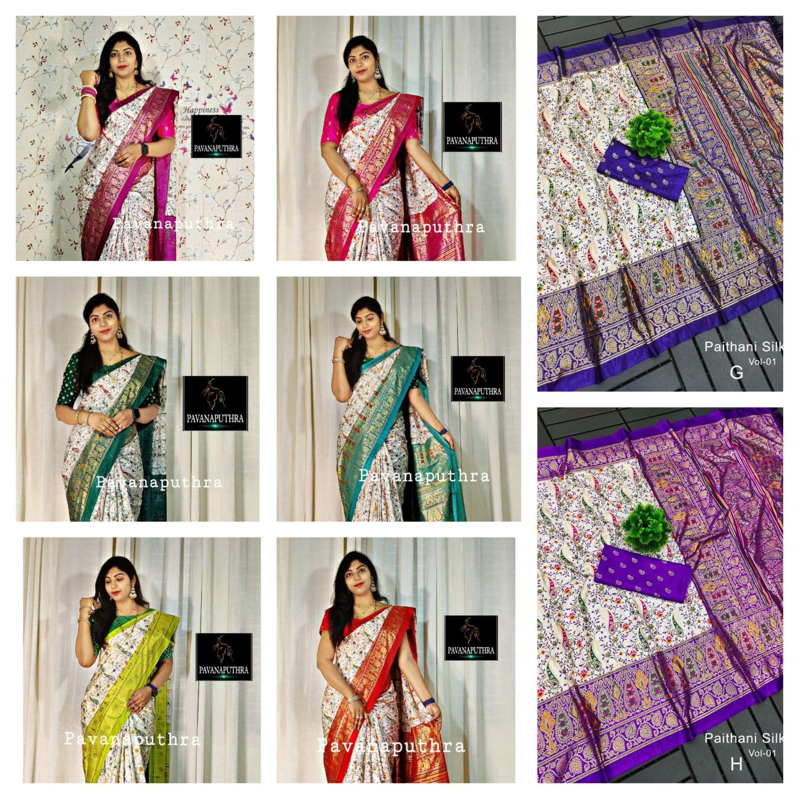 Soft Pure Dola Silk Kalamkari Patola Digital Print Saree Wholesale catalog