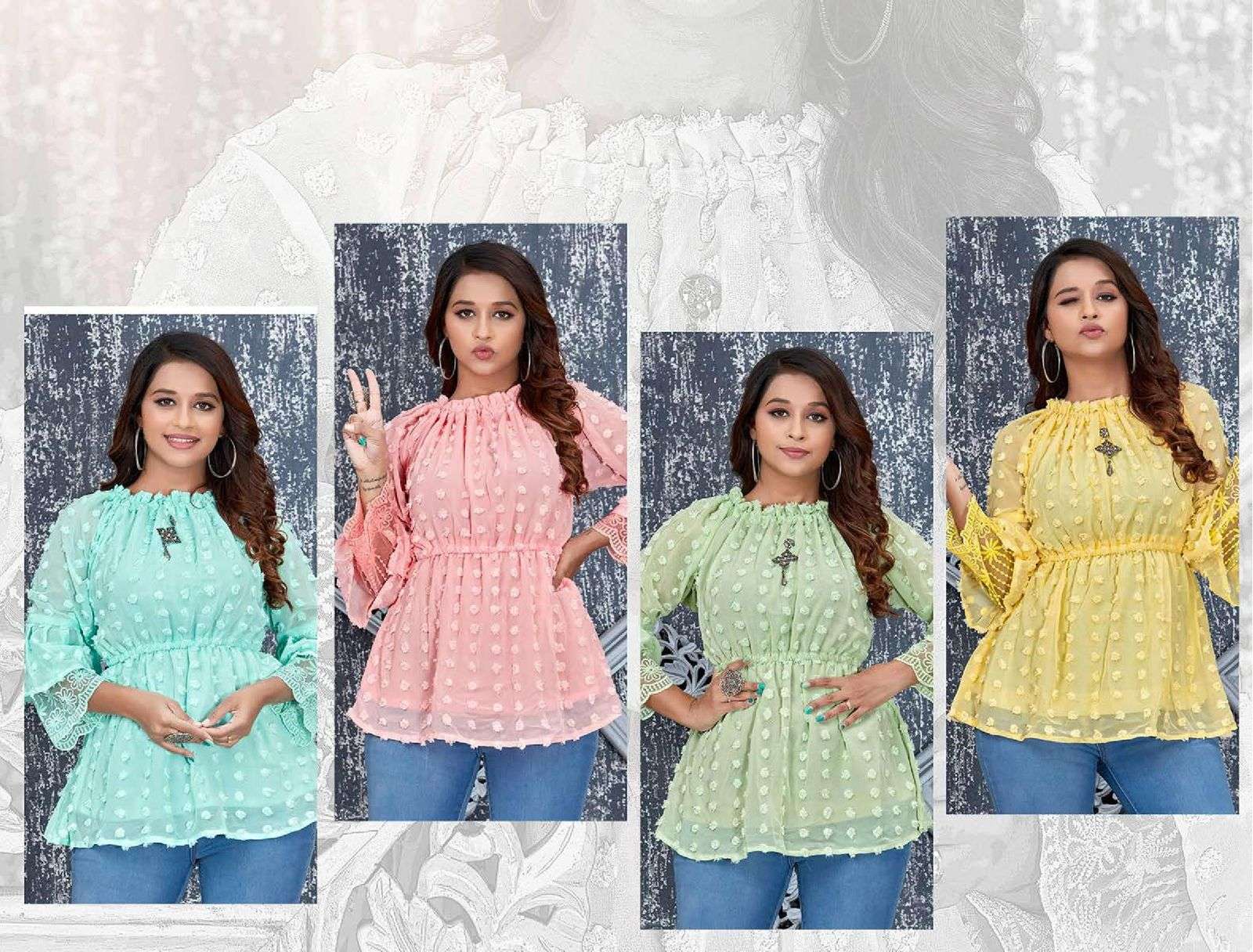 TRENDY SOFT Famcy style short top Wholesale catalog