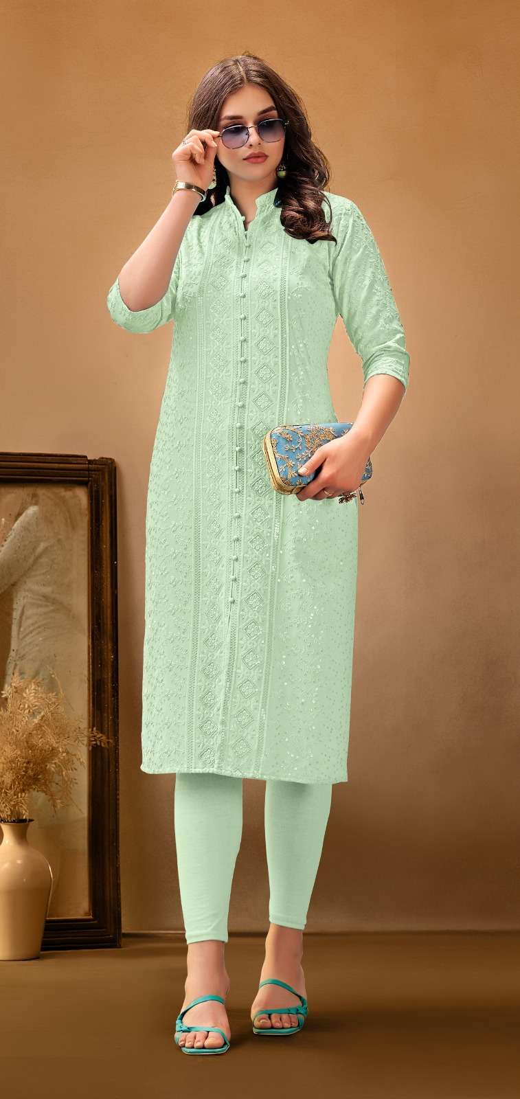 Tunic House 7 Star 18 Viscose Rayon Kurti Wholesale catalog