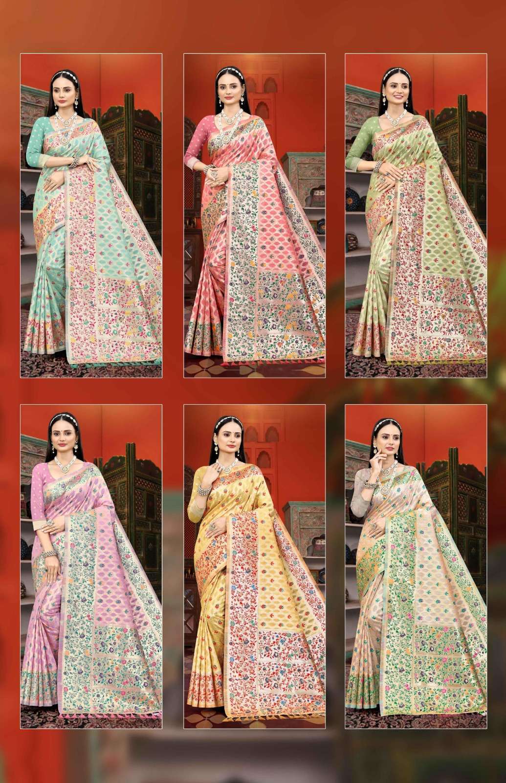 Vastra Bunai Linen Jamdhani Vol -1 Linen Saree Wholesale catalog
