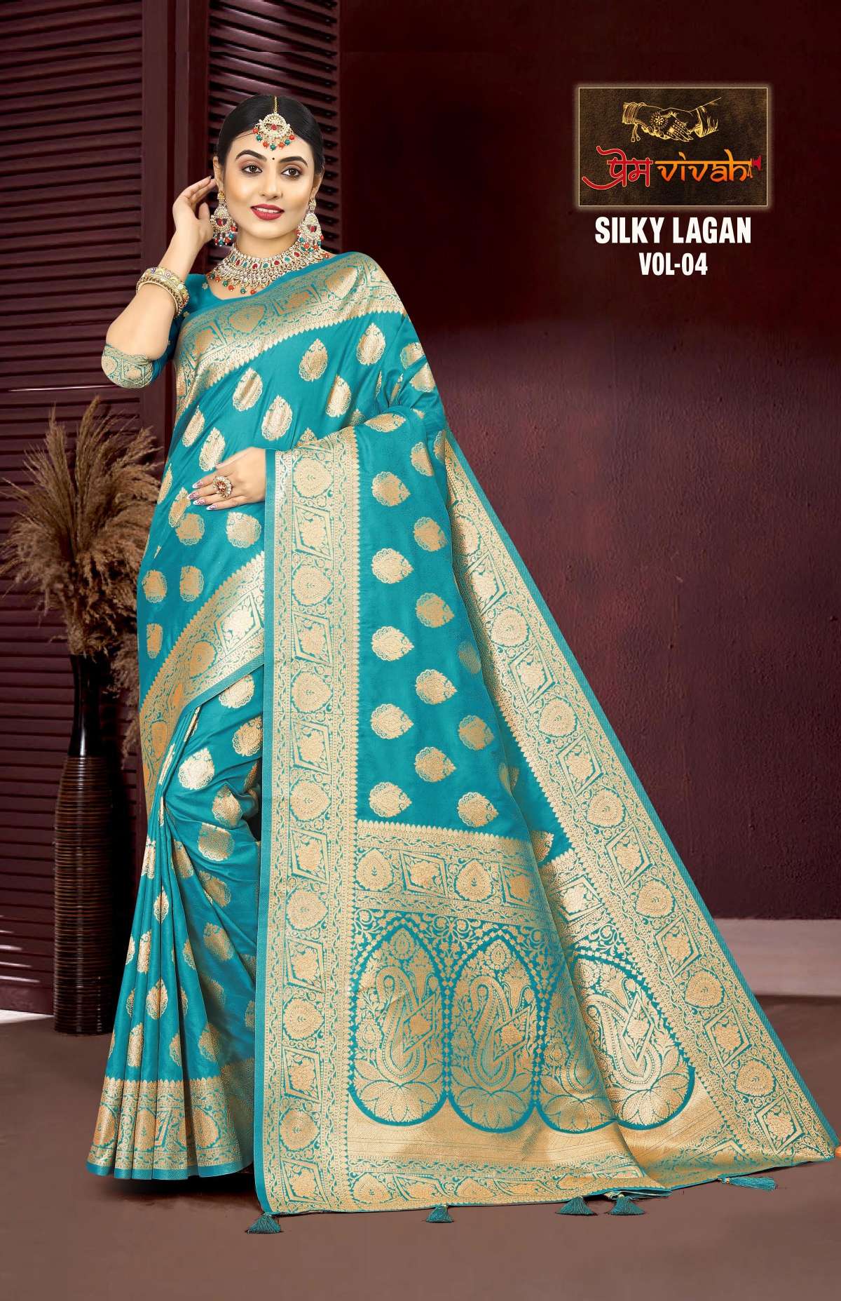 Vastra Bunai Silky Lagan vol -4 Saree Wholesale catalog