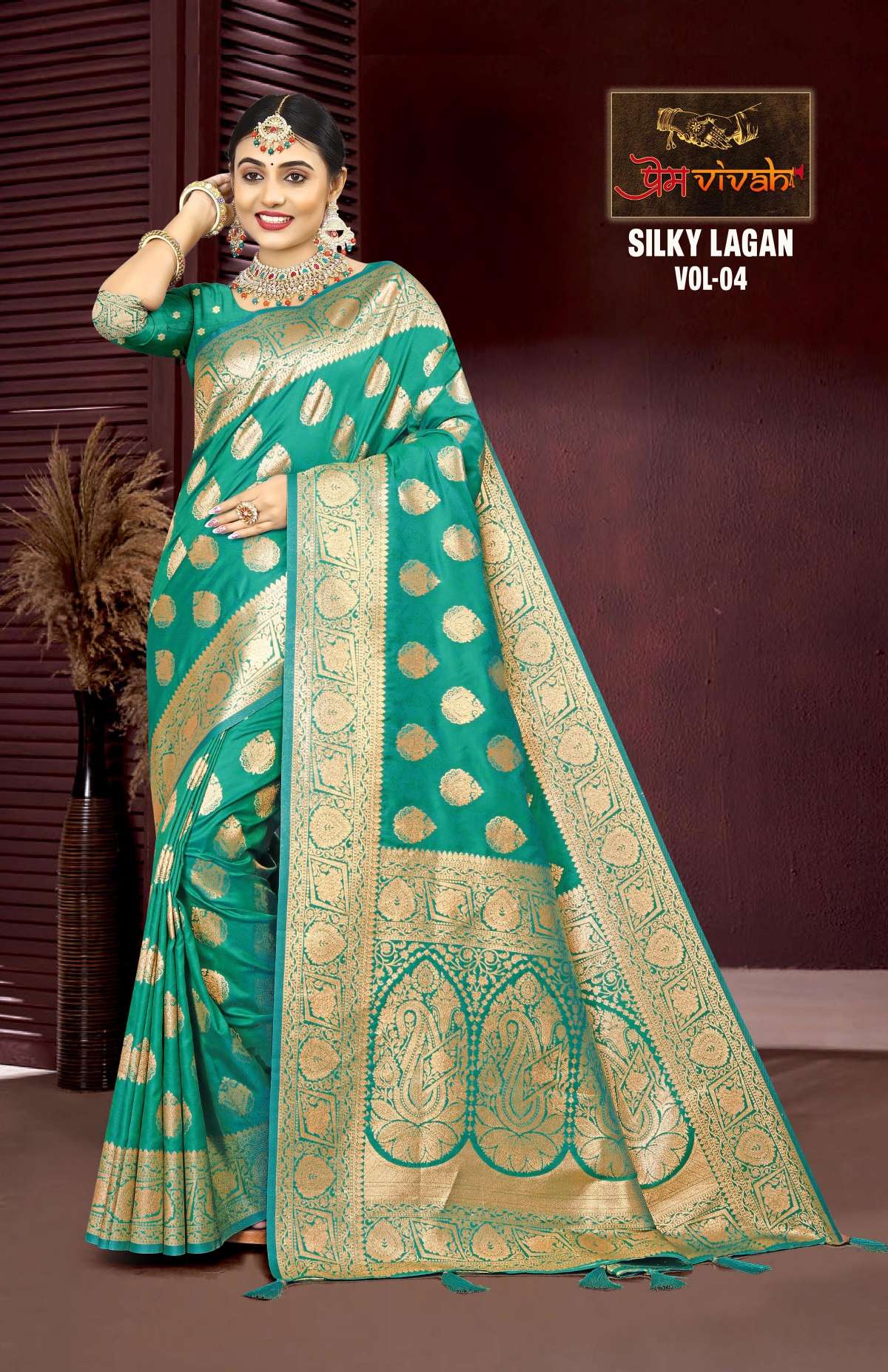 Vastra Bunai Silky Lagan vol -4 Saree Wholesale catalog