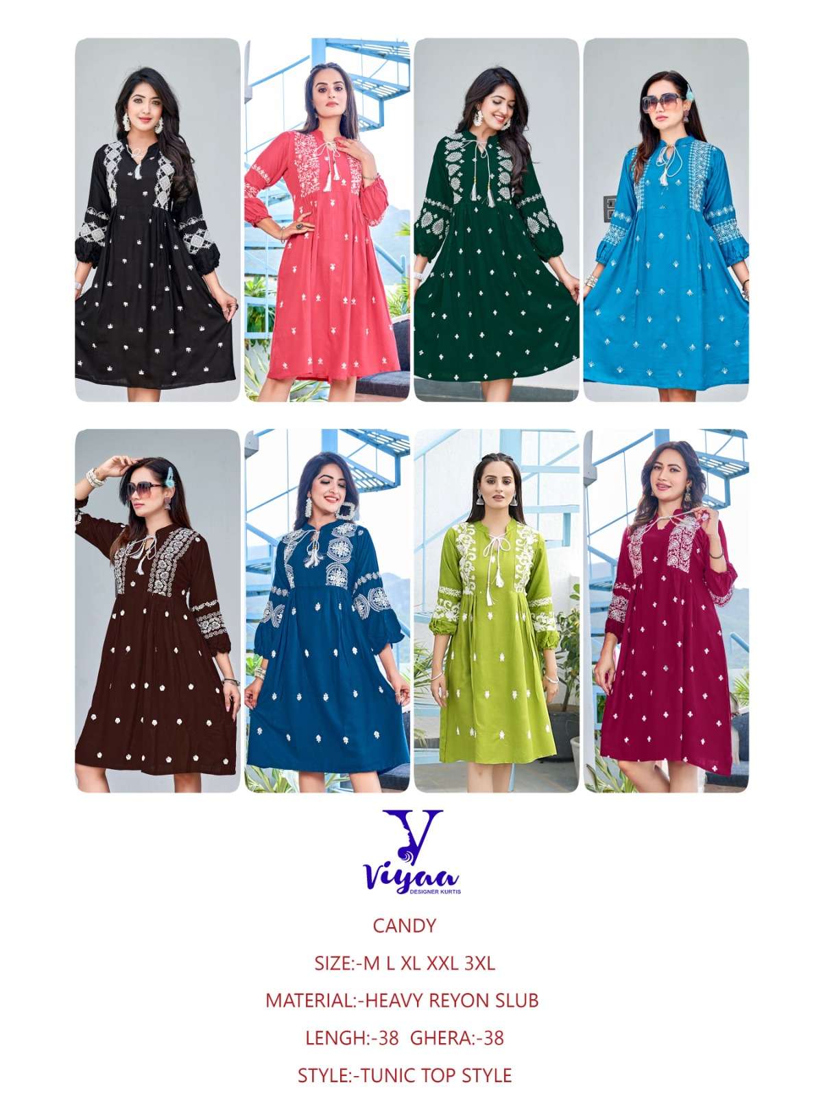 VIYAA DESIGNER CANDY Kurti Wholesale catalog