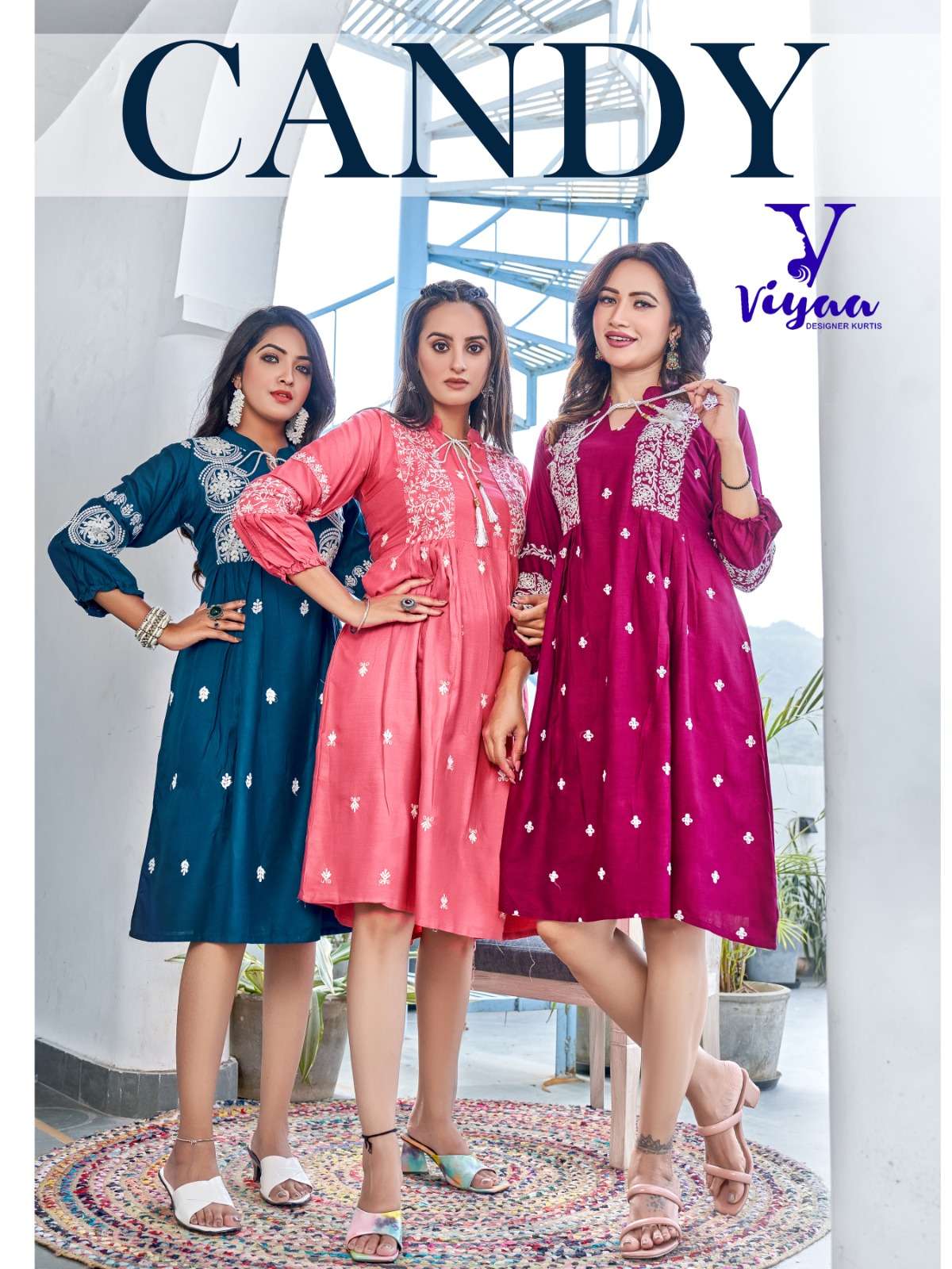 VIYAA DESIGNER CANDY Kurti Wholesale catalog