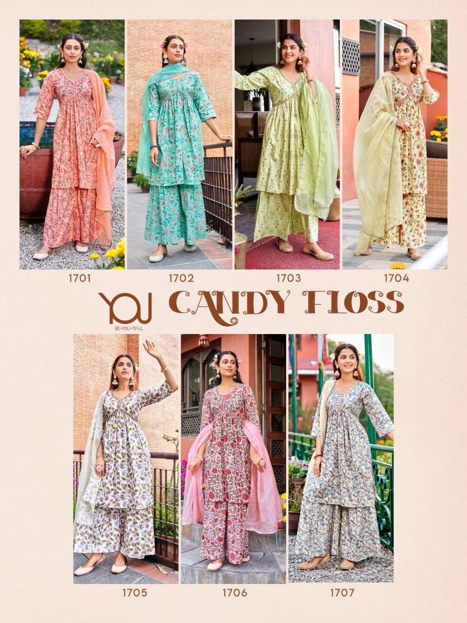 Wanna Candy Floss Alia Cut Kurti Wholesale catalog