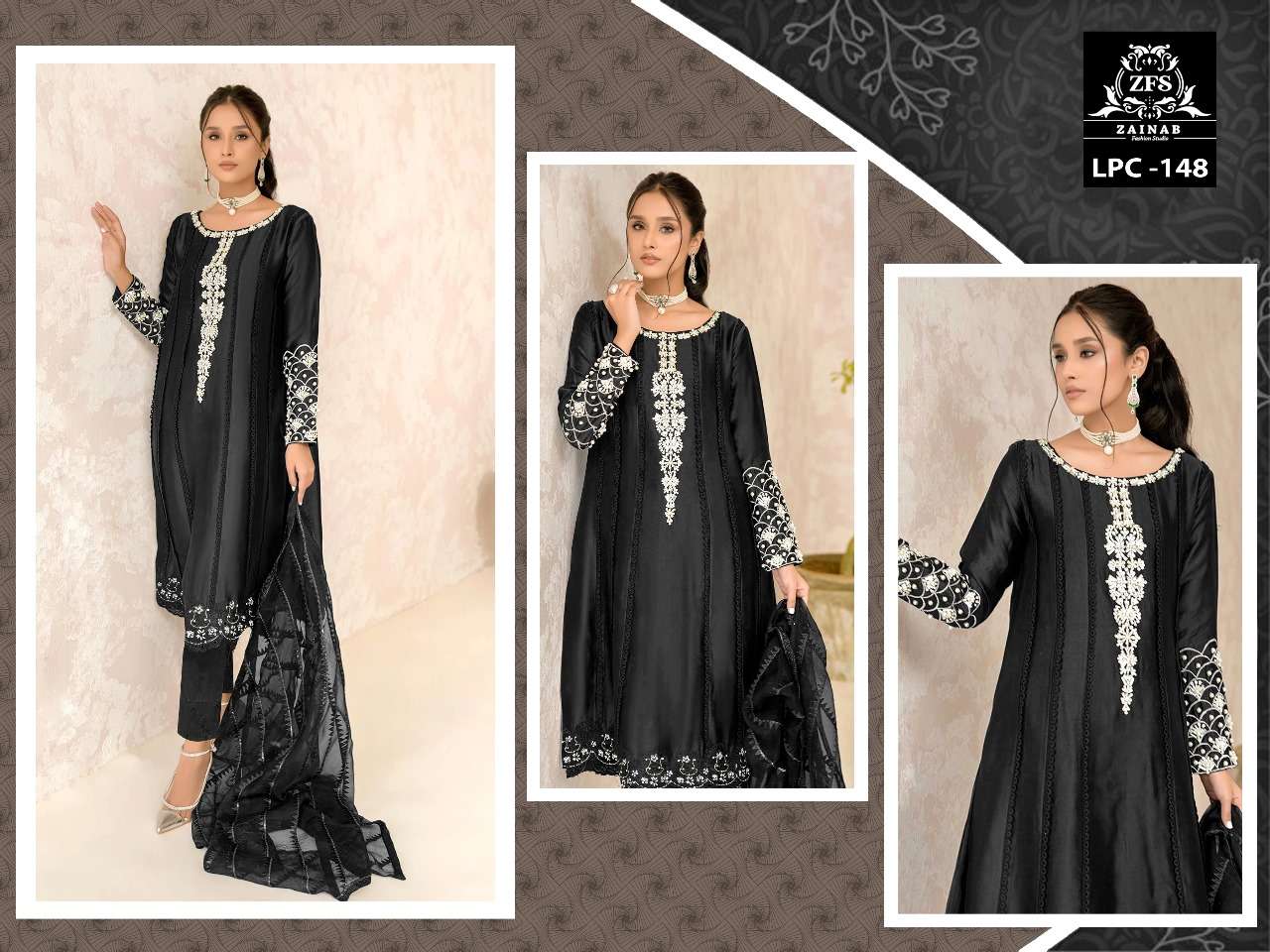 Zainab Fashion Studio Lpc 148 Dress Materials Wholesale catalog