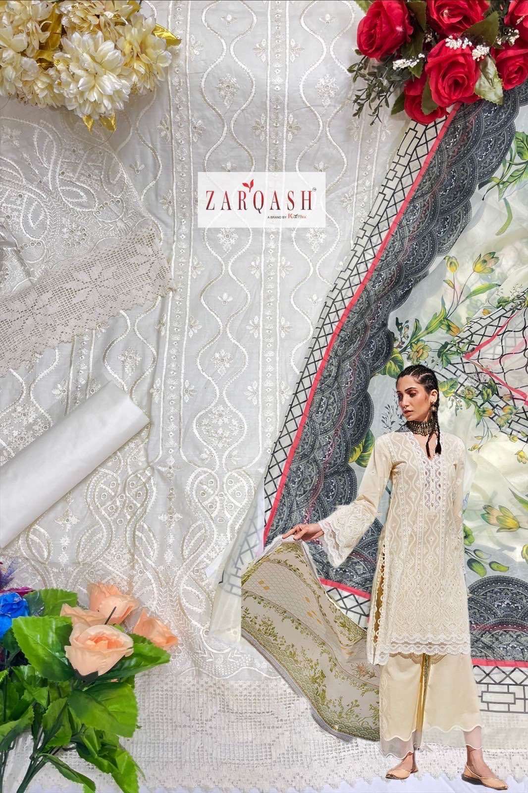 Zarqash Lawankari 24 Salwar Kameez Wholesale catalog