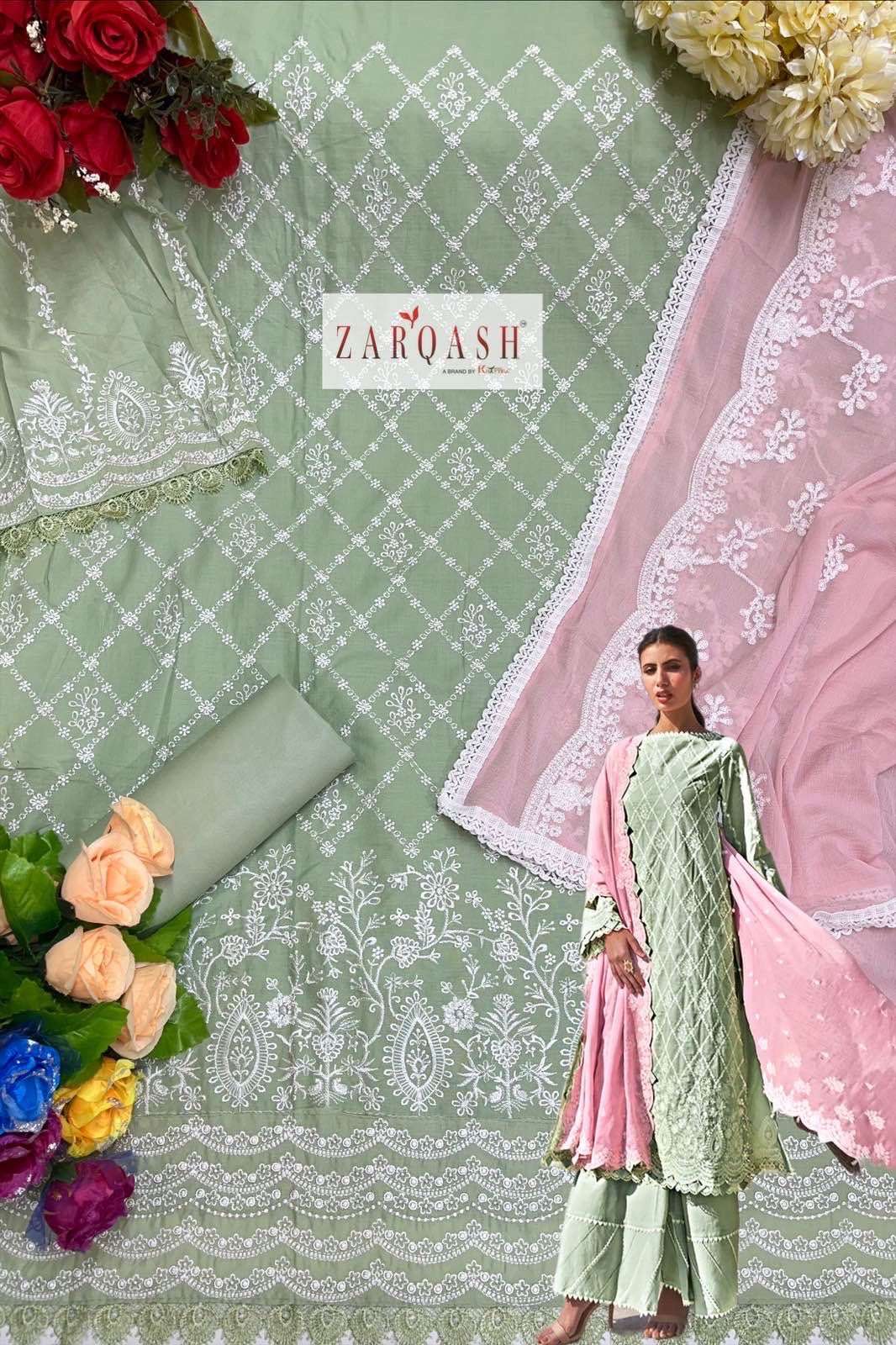 Zarqash Lawankari 24 Salwar Kameez Wholesale catalog