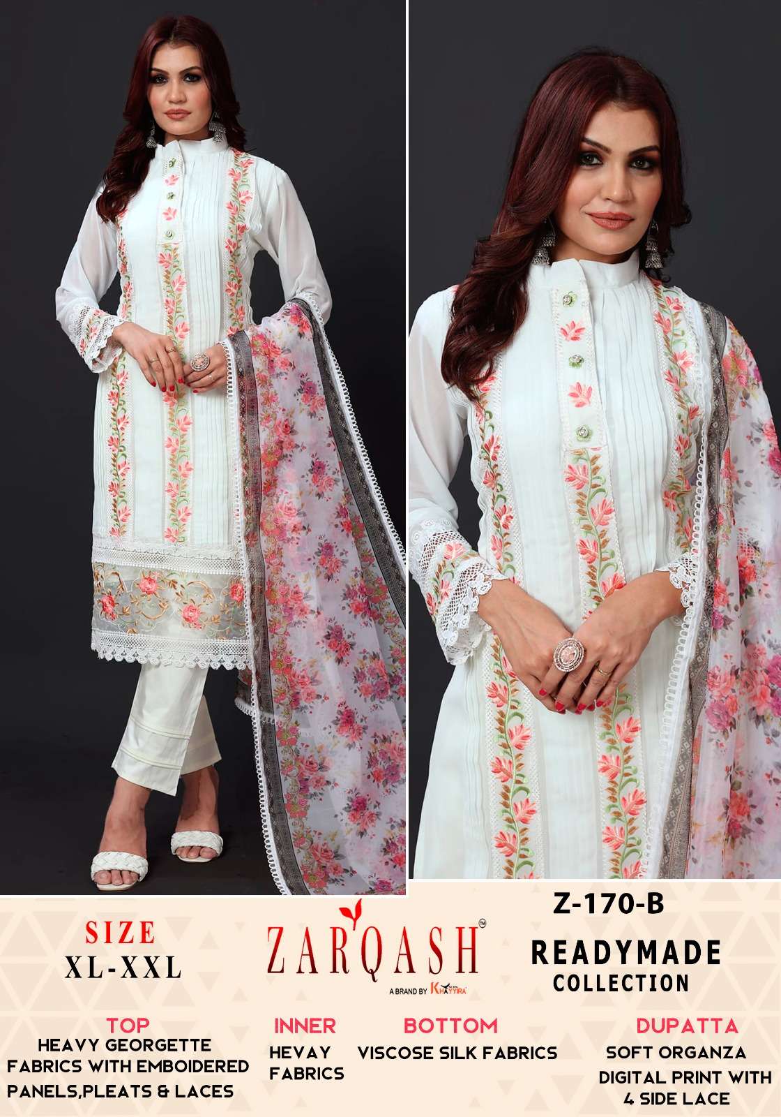 Zarqash Z 170 Heavy Georgette Pakistani Suits Wholesale catalog