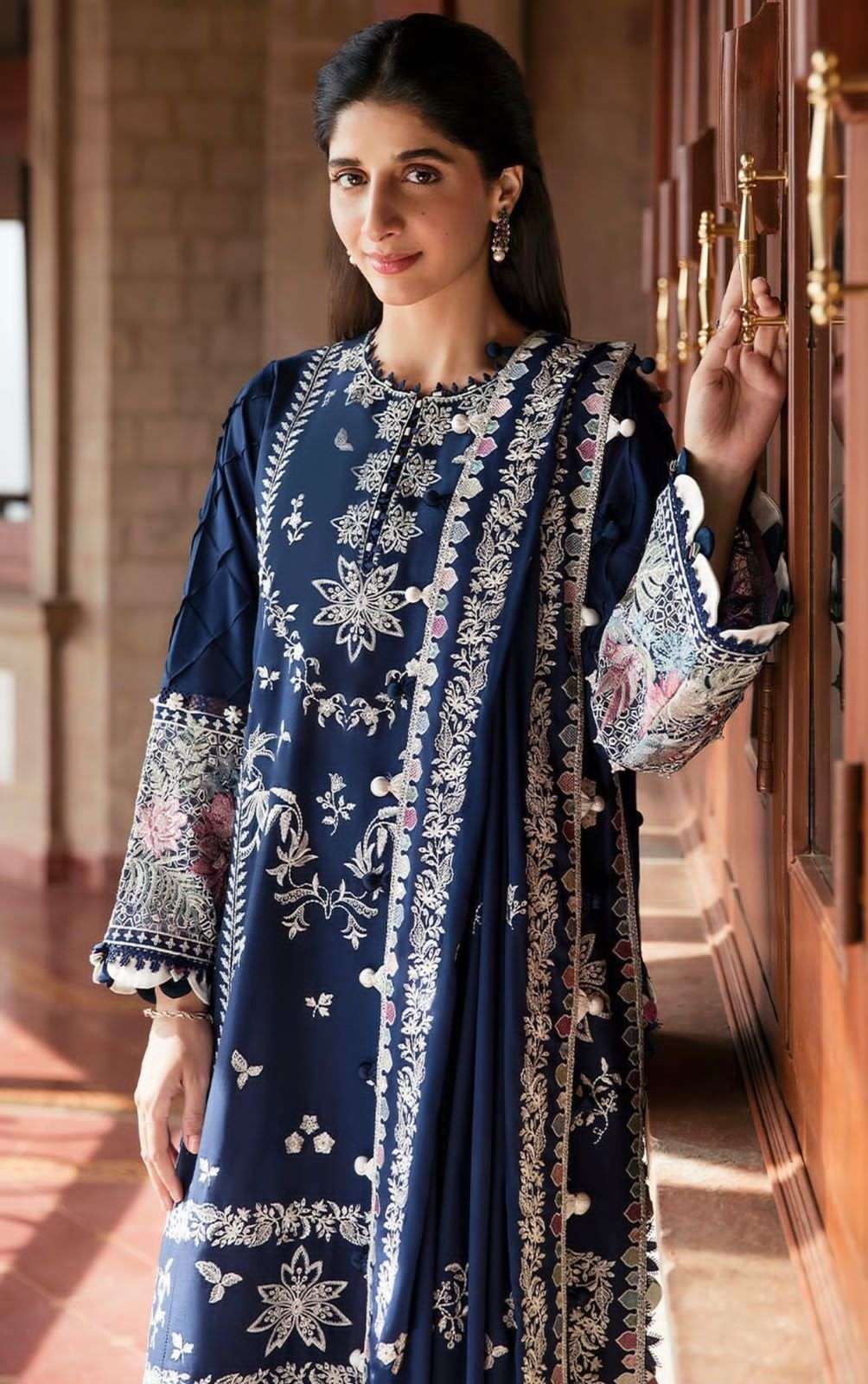 Ziaaz Designs 357 Semi Stitched Suit Wholesale catalog