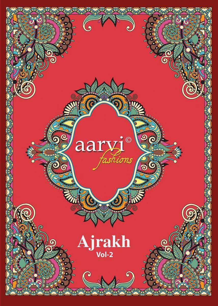 Aarvi Ajrakh Vol-2 -Kurti Pant With Dupatta -Wholesale Catalog