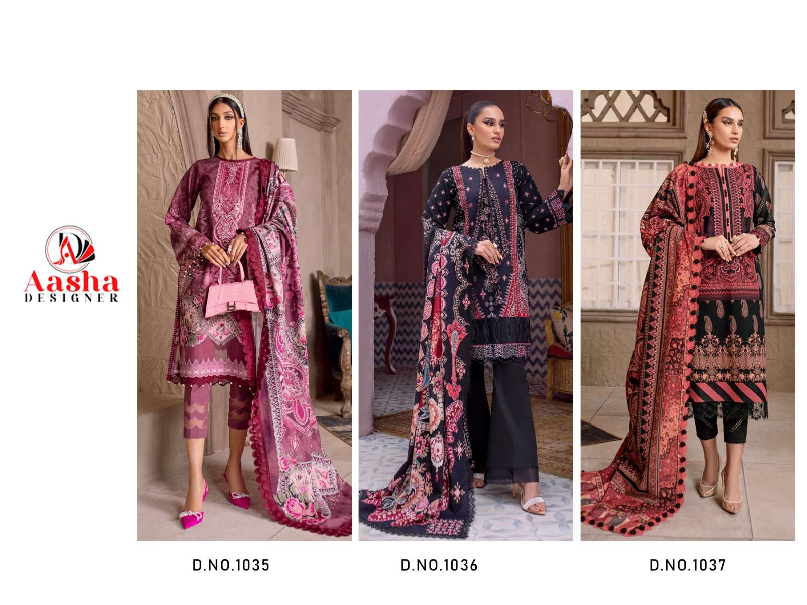 Aasha Queen Court Vol 4 Lawan Dupatta Pakistani Suit Wholesale catalog