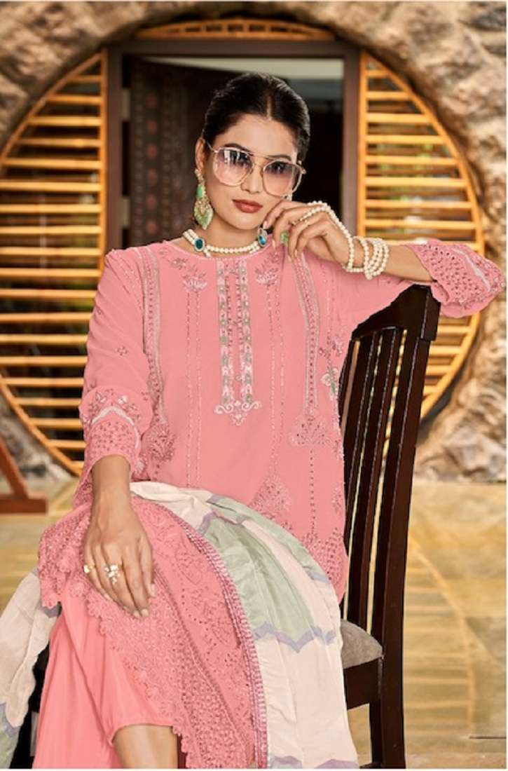 Al Fathima Afreen Faux Georgette Pakistani Suits Wholesale catalog