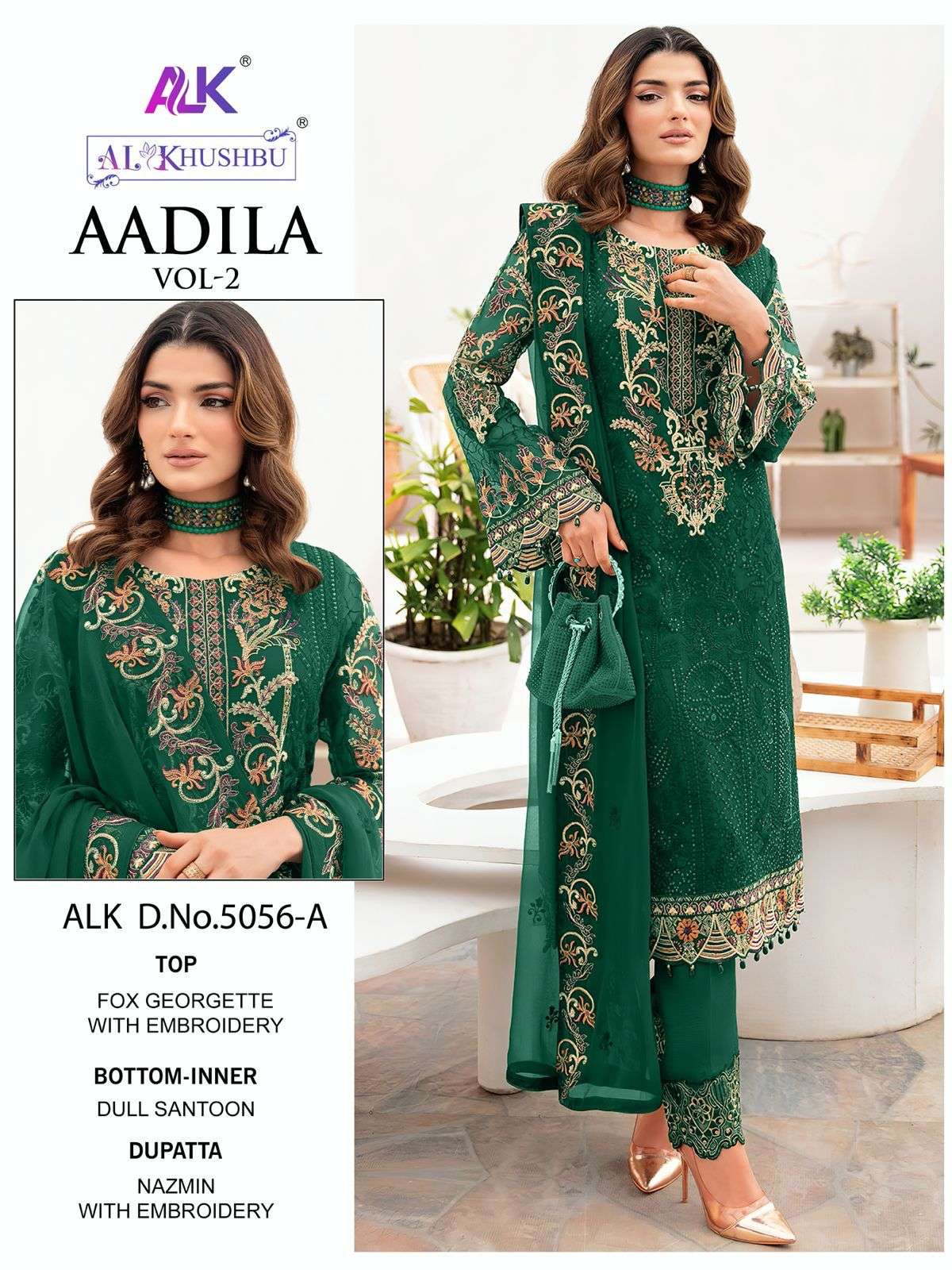 Alk Khushbu Aadila Vol 2 Georgette Salwar Kameez Wholesale catalog