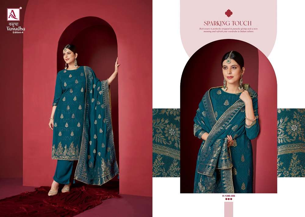 Alok Vasudha Edition 4 Dress Material Wholesale catalog