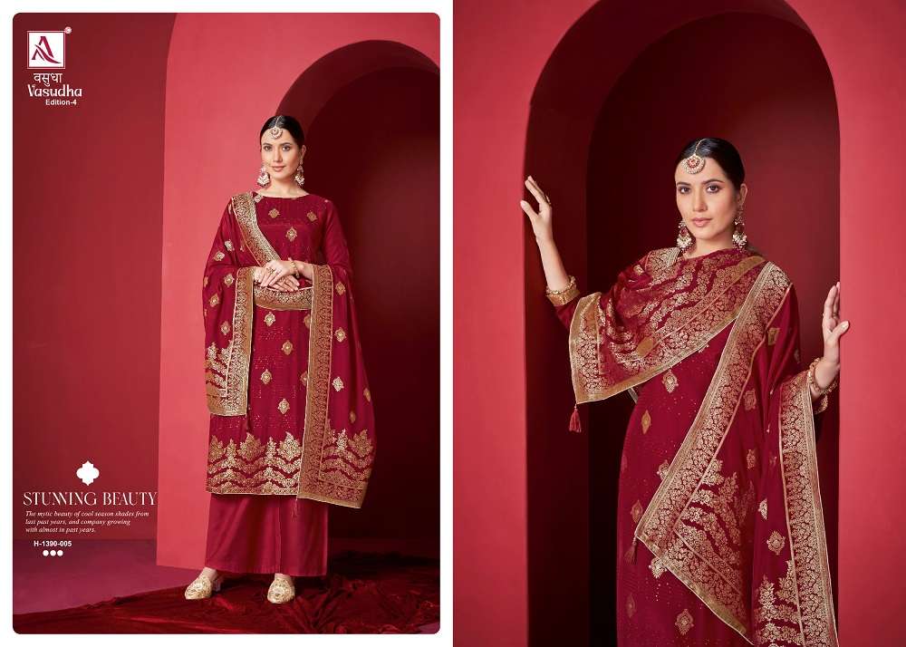 Alok Vasudha Edition 4 Dress Material Wholesale catalog
