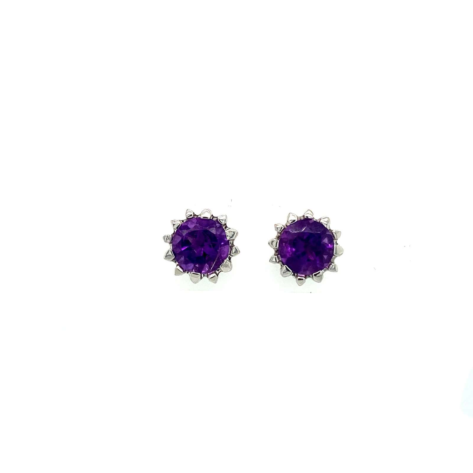 Amethyst Earring in .925 Sterling Silver