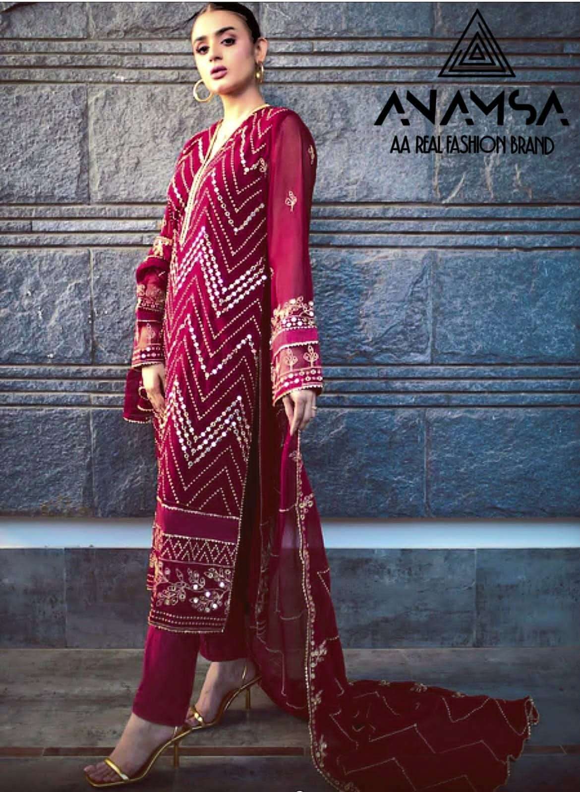 Anamsa 266 Pakistani Suits Wholesale catalog