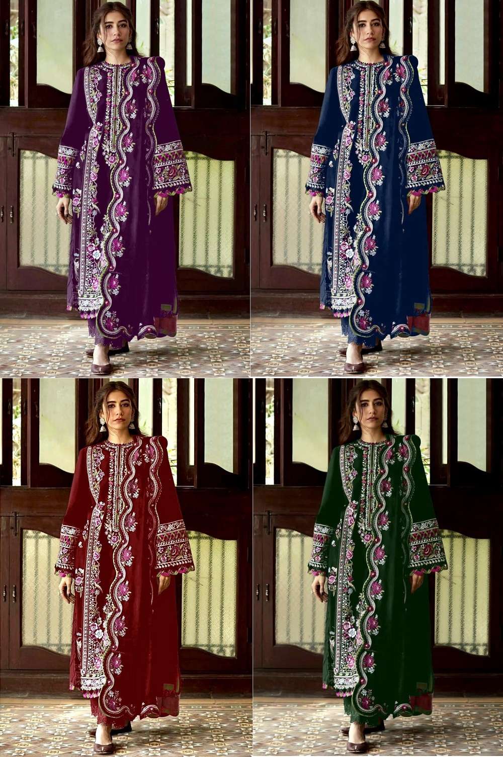 Anamsa 277 A To D Pakistani Suits Wholesale catalog