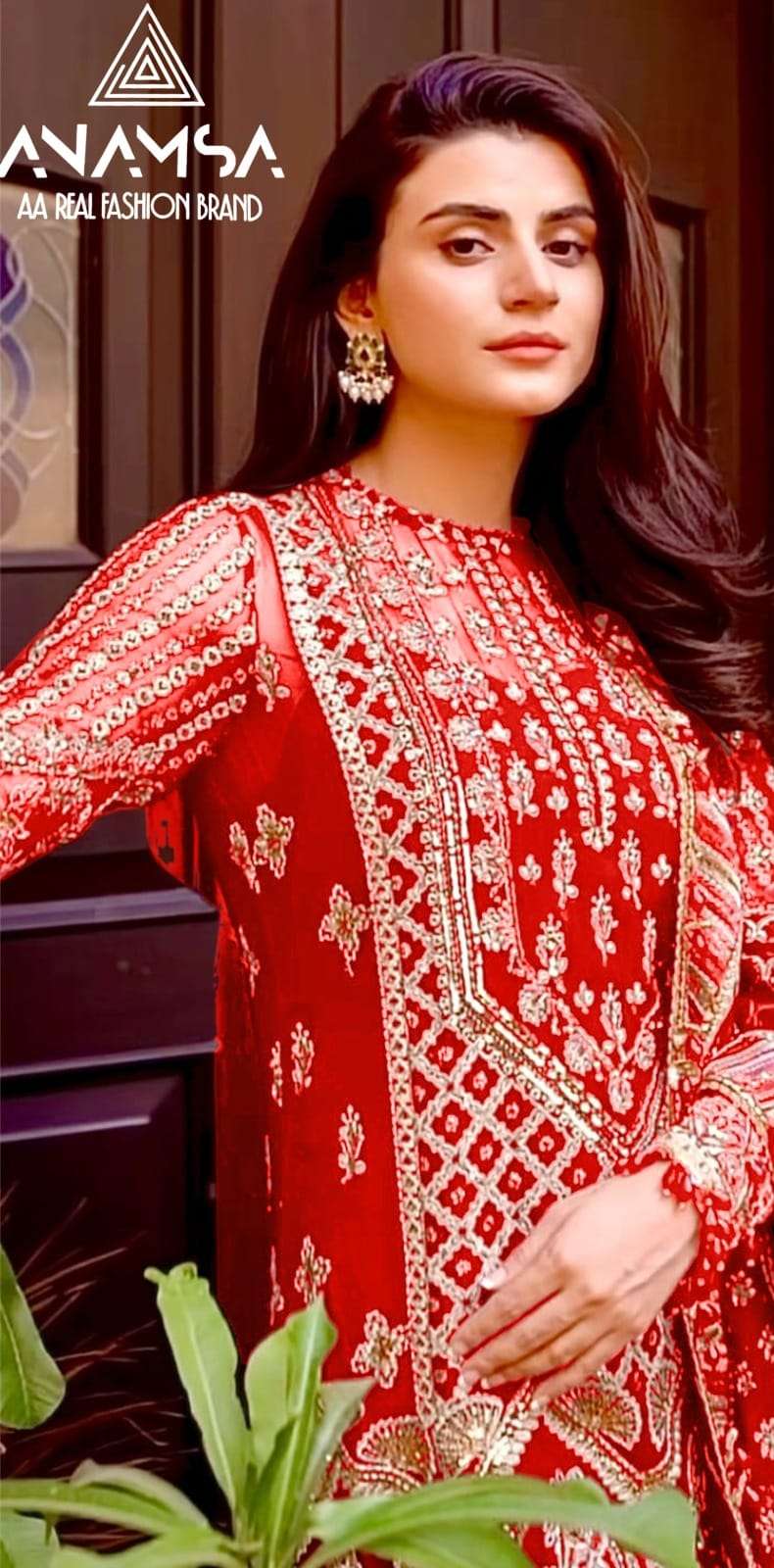 Anamsa 282 Faux Georgette Pakistani Suits Wholesale catalog