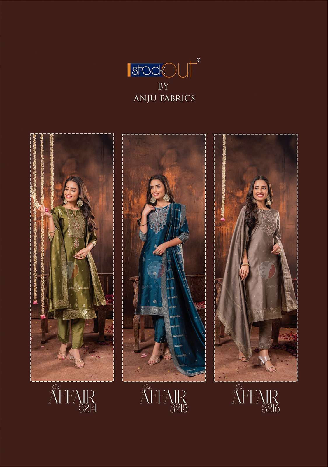 Anju Fabrics Silk Affair Vol -2 Kurti Wholesale catalog