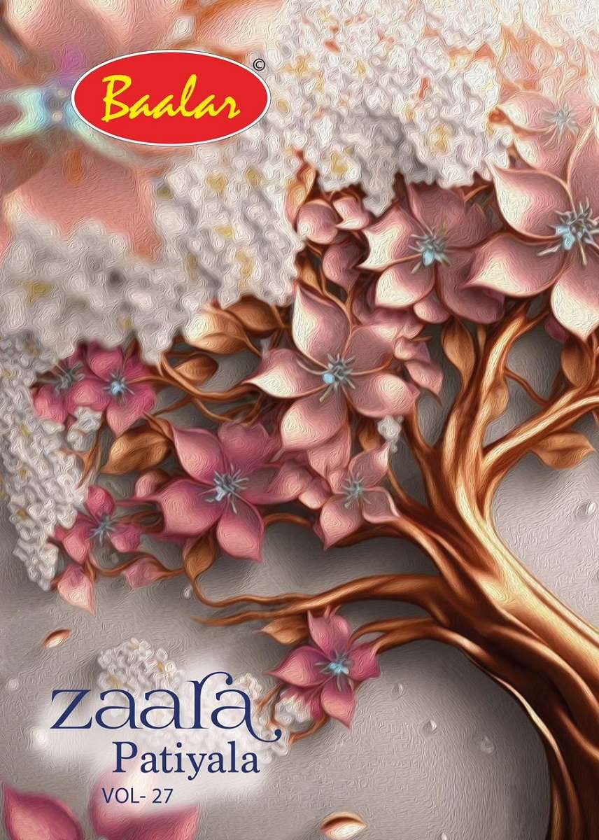 Baalar Zaara Patiyala Special Vol-27 -Dress Material -Wholesale Catalog