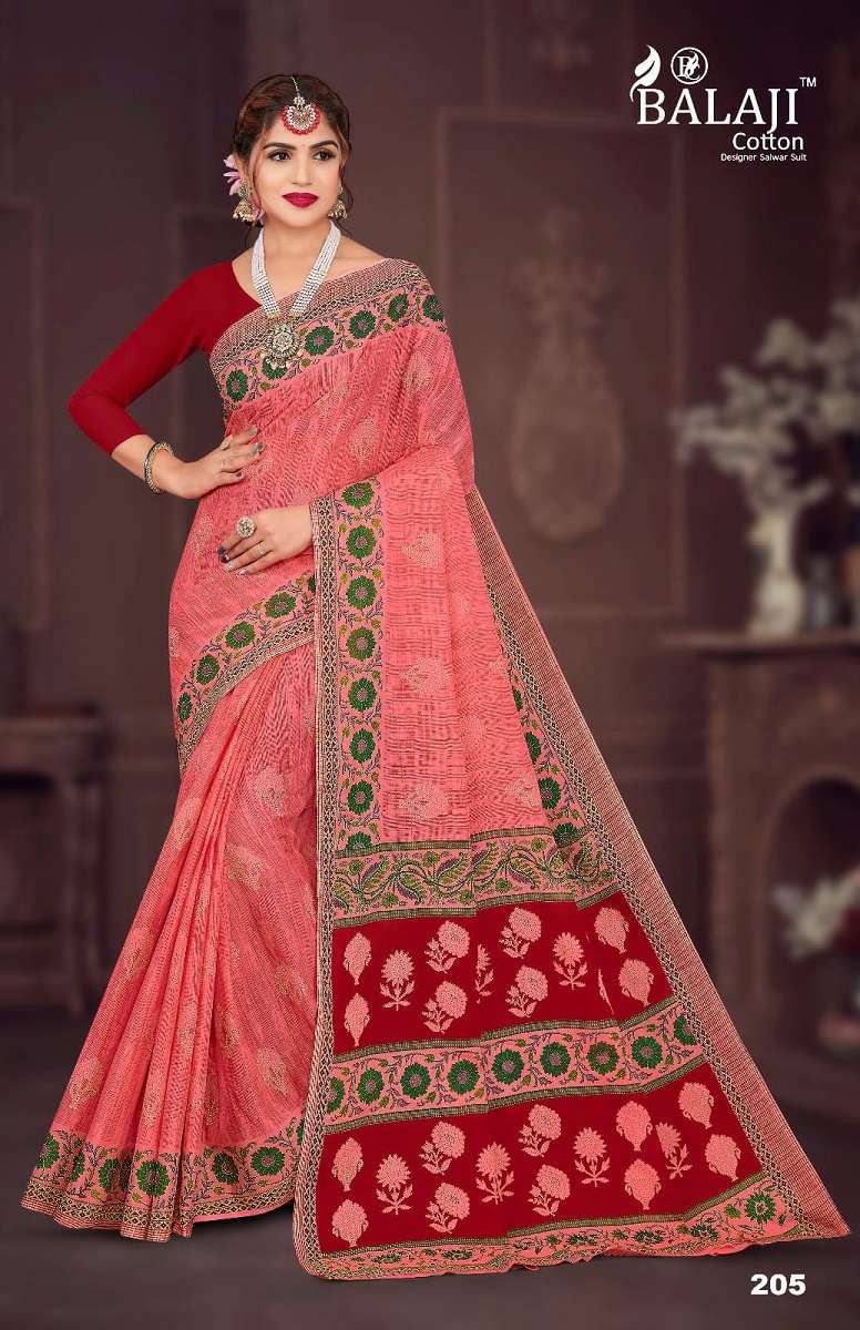 Cotton on sale saree suit