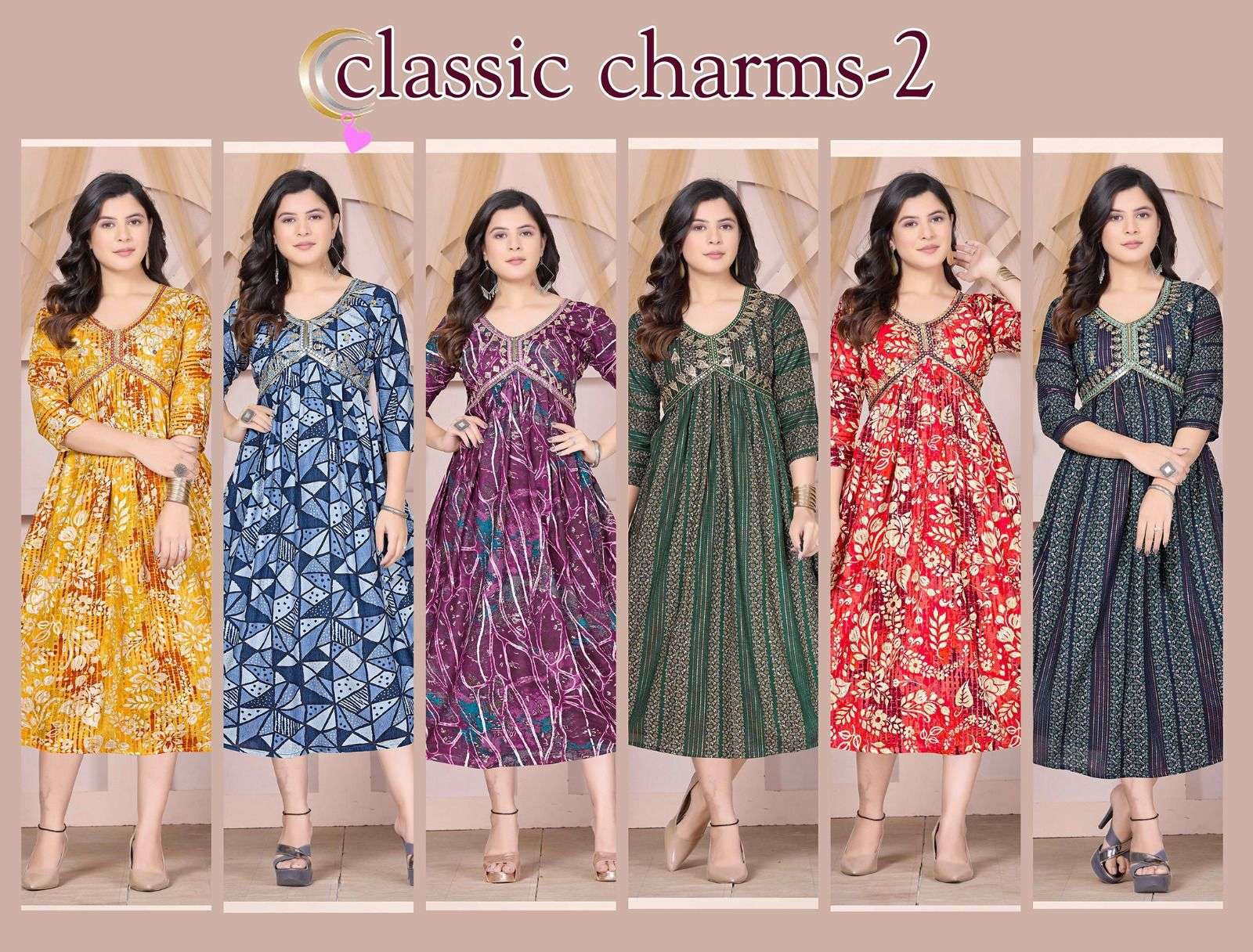 BEAUTY QUEEN CLASSIC CHARM VOL.2 Kurti Wholesale catalog