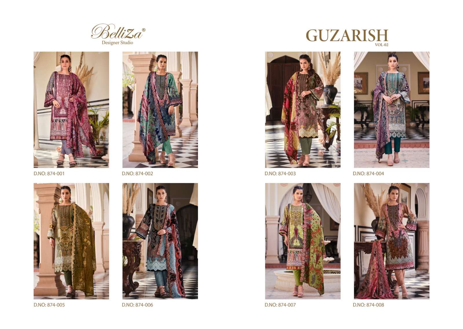 Belliza Guzarish Vol 2 Premium Cotton Dress Material Wholesale catalog