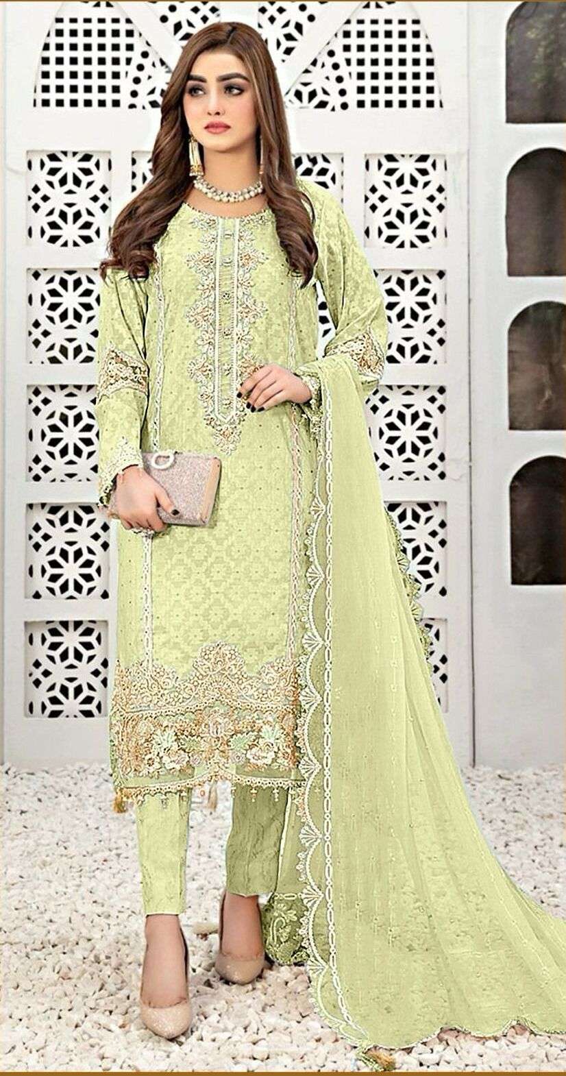 Bilqis B 10 Faux Georgette Embroidered Pakistani Suits Wholesale catalog