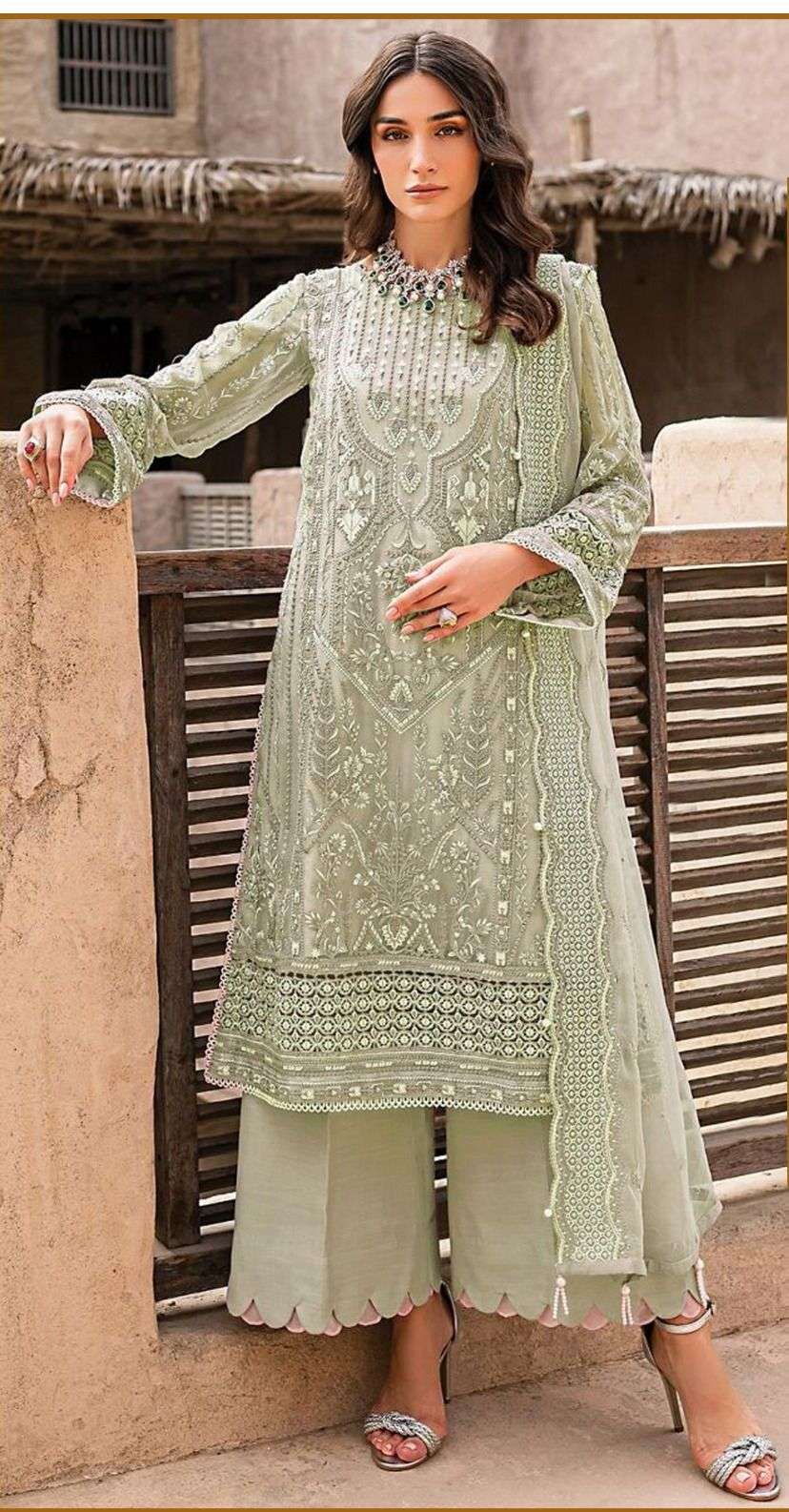 Bilqis B 12 Organza Embroidered Pakistani Suits Wholesale catalog