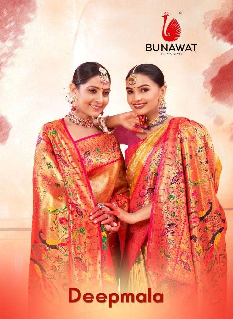 BUNAWAT DEEPMALA Paithani Silk Saree Wholesale catalog