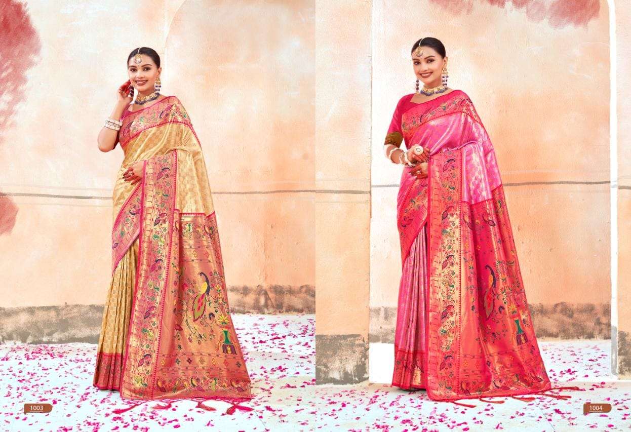 BUNAWAT DEEPMALA Paithani Silk Saree Wholesale catalog