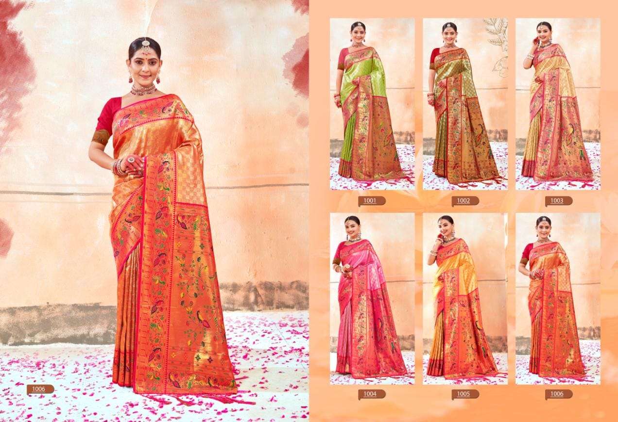 BUNAWAT DEEPMALA Paithani Silk Saree Wholesale catalog