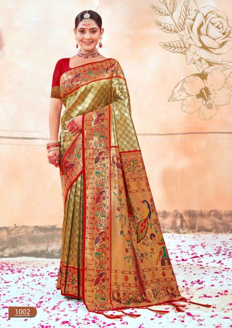 BUNAWAT DEEPMALA Paithani Silk Saree Wholesale catalog