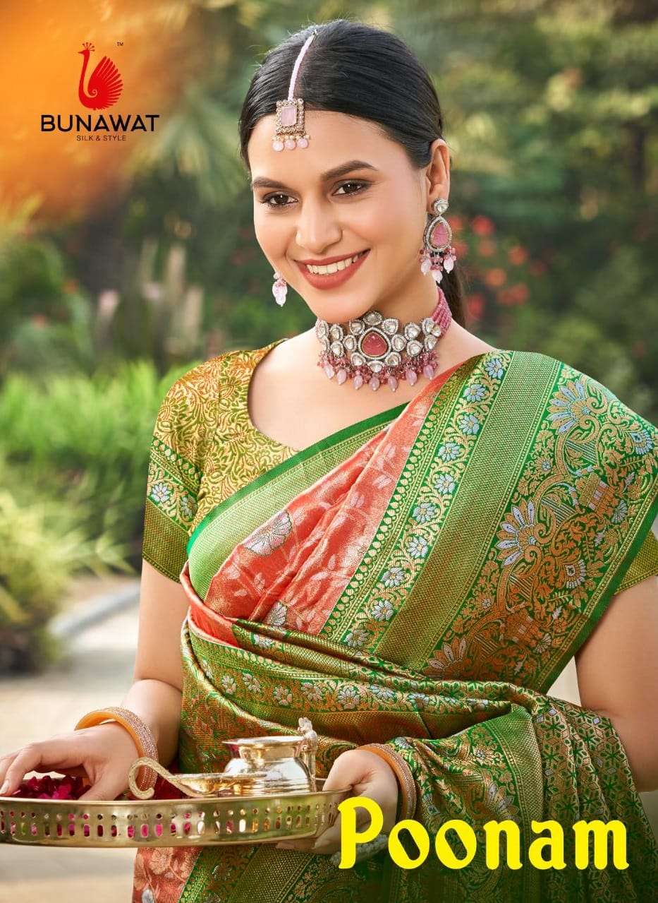 BUNAWAT POONAM Kanjivaram Silk Saree Wholesale catalog