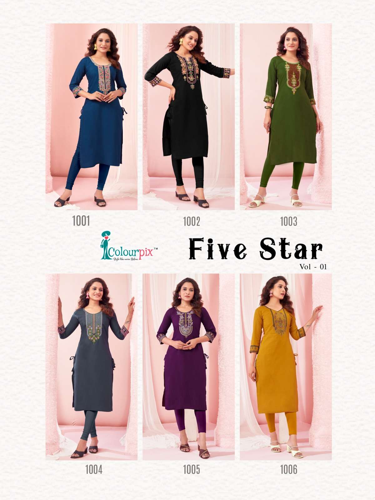 ColourPix Five Star Kurti Wholesale catalog