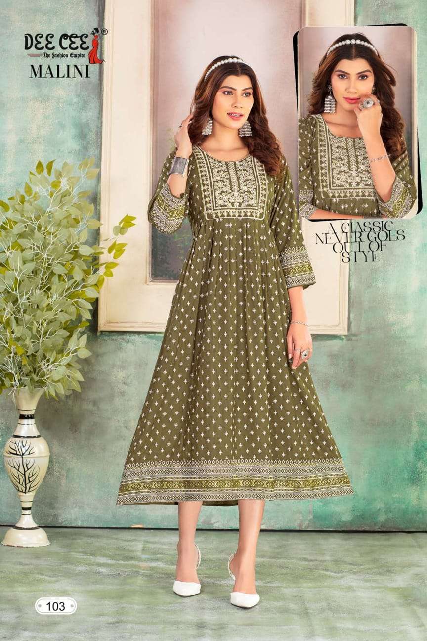 DEECEE MALINI Kurti Wholesale catalog