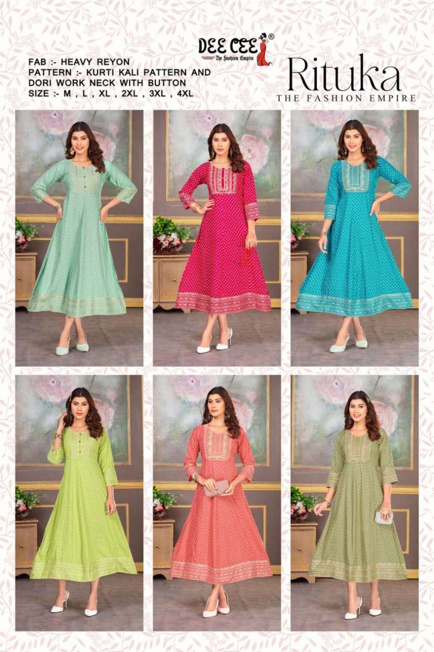 DEECEE RITUKA Kurti Wholesale catalog