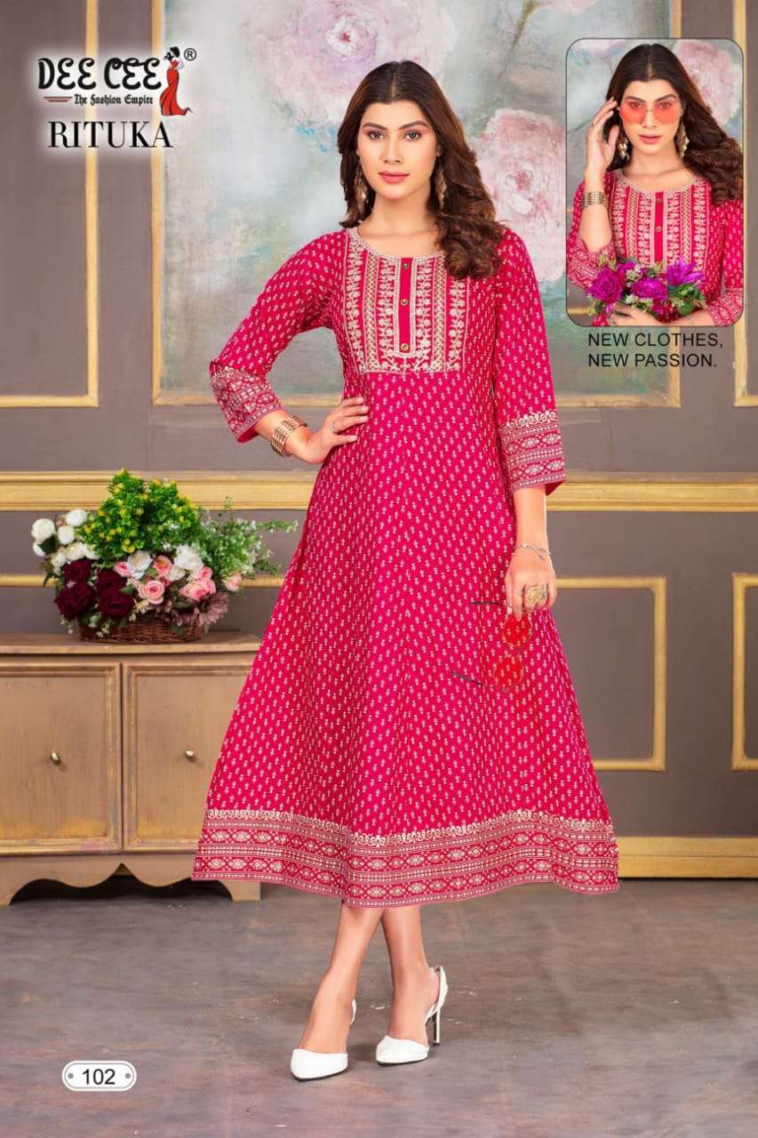 DEECEE RITUKA Kurti Wholesale catalog