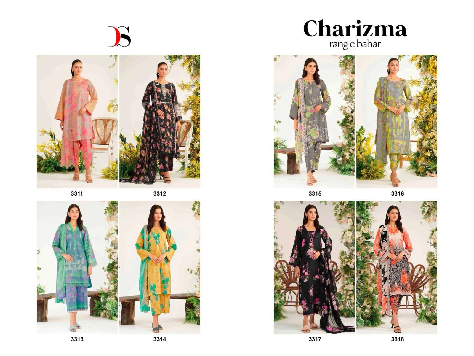 Deepsy Charizma Rang E Bahar Chiffon Dupatta Pakistani Suits Wholesale catalog